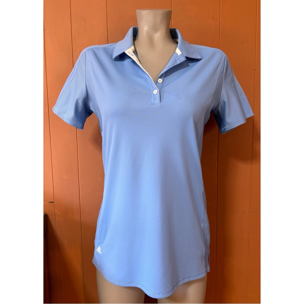 Adidas Women's Light Blue Polo Shirt